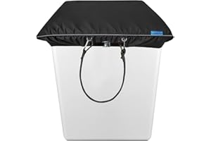 VeyoStories Bucket Truck Cover - Double Layer Oxford Cloth, Fits 1 Man Vinyl Bucket, 28" x 34" x 6", Bucket Truck Accessories, Easy to use, Tear-resistant, with Elasticated Cord Buckle. (Black)