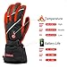 SAVIOR HEAT Heated Gloves for Men Women, 3M Rechargeable Electric Heated Leather Skiing and Snowboarding Gloves (XXL)