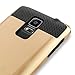 Note 4 case, Samcore Hybrid 2 in 1 Dual Layer Rugged Shockproof Case for Samsung Galaxy Note 4 case Cover [Gold]