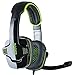 SADES SA708 Stereo Gaming Headset Heahphone for PC with Volume-Control Microphone(Green)