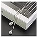 Rurah Fashion Ladies Luxury Charm Crystal Spiral Pearls Pendant Tassel Necklace Long Necklace Sweater Chains,Silver color