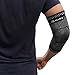 BLITZU Elbow Brace (1 Pair) for Men & Women - Compression Sleeves Support for Tendonitis, Tennis Elbow, Golf Elbow, Arthritis Treatment, Gym Workout, Weightlifting, Pain Relief, & Recovery BLACK M