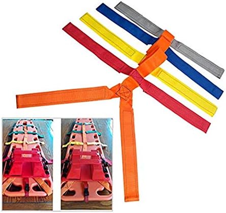 Wincom Dishman Backboard Color Coded Spider Strap for Spine Support Board Stretcher Immobilization Spinal Fixation