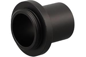 1X C-Mount Microscope Camera Adapter for 23.2mm for CCD Coupler, Compatible with Stereo and Biological Microscopes, Metal Ima