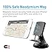 Macally Magnetic Car Phone Holder for Dashboard or Windshield-Strong Magnet and Secure Suction Cup-Universal Fit for All Smartphones, MP3s and GPS Devices, Black (MGRIPMAG)