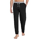 WiWi Viscose from Bamboo Mens Pajama Pants Soft Lounge Bottoms Sweatpants Sleep Pant Drawstring with Pockets S-XXL