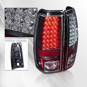Amazon.com: Chevy Silverado 03 04 05 LED Tail Lights ~ pair set (Black