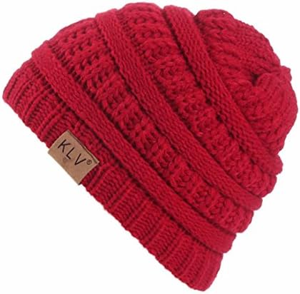 Baby Hat,New Hot Sale Boy Girls Warm Crochet Caps Winter Wool Knit Ski Beanie Skull Slouchy Hat by Neartime (Wine Red)
