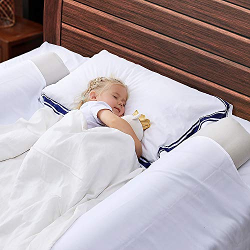 Bed Rails Bumpers for Toddlers, (2-Pack) Olarhike Inflatable and Water-Resistant Baby Safety Bed Rail Pillow Guard Bumpers for Home, Travel