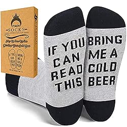 Funny Beer Socks + Gift Box - If You Can Read This
