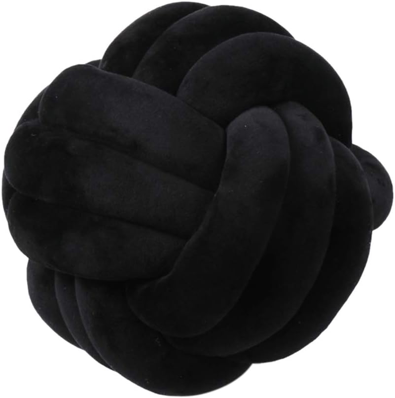 Dinfoger Soft Knot Ball Cushions Bed Stuffed Pillow Home Decor Cushion Ball Plush Throw with Black 13: Home & Kitchen