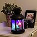 GIGALUMI Portable LED Lantern, Decorative Night Light Lamp with Twinkle 3D Stars