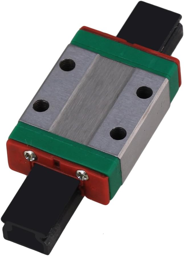 CNBTR MGN9C Mini Bearing Steel Linear Sliding Guideway Rail Block Silver for Precise Measurement Equipment