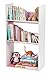 IRIS USA 3-Tier Tilted Shelf Book Rack, Pink and White