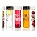 The Bottle Thejd Transparent Bucket Pail Water Bottle BPA Free (Black 1ea + White 1ea)
