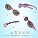 RIVBOS Rubber Kids Polarized Sunglasses With Strap Glasses Shades for Boys Girls Baby and Children Age 3-10 RBK003 （2035-pink）