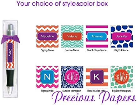 Personalized Pens Teacher Gifts or Co-worker Gift Chevron, Dots, Stripes