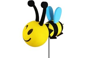 YGMONER Happy Bee Car Antenna Topper - Auto Antenna Ball Exterior Decor Car Decorations Easy to Find Car in The Parking Lot (Bee)