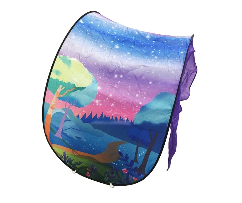 Bed Tents Fantasy Fun Foldable Play Pop up Outdoor Indoor Dream Twin Size for Boys & Girls, Children's Tents Playhouse, Christmas Birthday (Fantacy Forest)