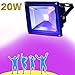 YQL Outdoor Black Light, 20W LED Flood Light, Blacklights for DJ Disco Night Clubs, Light Glow Bar, Blacklight Dance Party, Stage Lighting, Glow in The Dark Party Supplies, Curing