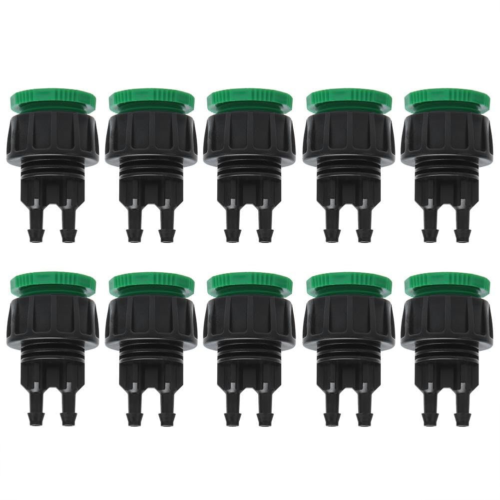 Connector,Samfox Hose Garden Quick Connector Agriculture Irrigation Fittings G1/2 G3/4 to 4/7 10Pcs