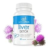 Natural Liver Cleanse Detox Supplement by Optimal Effects - Improve Digestion Healthy Liver Support - All Natural Detox Formula to Remove Toxins - Powerful Antioxidant - Milk Thistle Extract 60 caps