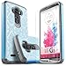 LG G3 Case, Starshop [Shock Absorption] Dual Layers Impact Advanced Protective Cover with [Premium HD Screen Protector Included] [Light Blue Lace]