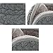 Surblue Unisex Warm Knit Cashmere Winter Pure Color Earmuffs with Fur Earwarmer, Adjustable Wrap,Khaki,Large