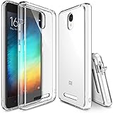 Redmi Note 2 Case, Ringke [Fusion] Crystal Clear PC Back TPU Bumper w/ Screen Protector [Drop Protection/Shock Absorption Technology][Attached Dust Cap] For Xiaomi Redmi Note 2 - Clear