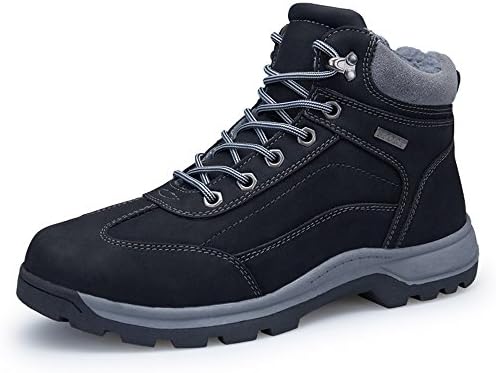 EzkrwxnMen Winter Outdoor Hiking Waterproof Snow Boots