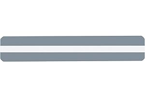 Ashley Productions ASH10802 Reading Guide Strip, 1.5" Wide, 8.5" Length, 0.05" Height, Clear