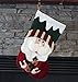Plush 3D Style Holiday Christmas Stocking Set of 3 (Santa/Snowman/Reindeer)