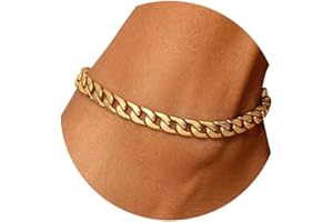 U7 Chain Anklets for Women Men, Hypoallergenic 1MM/5MM/7MM Wide Chain Anklet Bracelets,Figaro/Curb/Mariner/Heart Charm/Cuban 