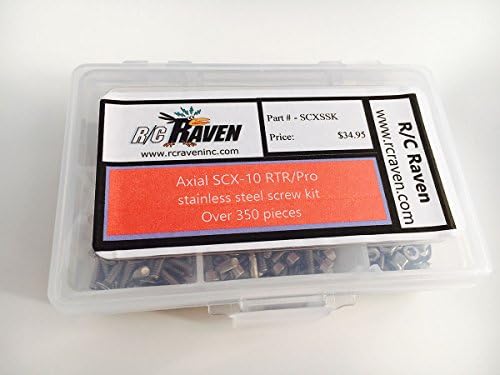 Axial SCX-10 RTR/Pro Over 350 Piece Stainless Steel Screw Kit