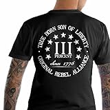 Bundle of 3 items. Three Percent. True Born Son of Liberty. Black XL T-Shirt...