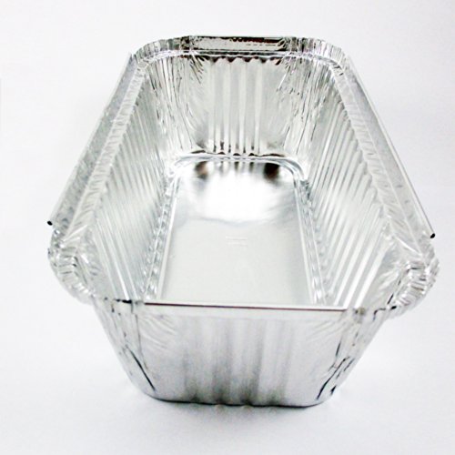 25 Pack 3 Lb Aluminum Foil Loaf Pan Disposable Bread Container Baking