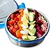 LunchBots Salad Bowl Lunch Container - 3 Cup - Leak Proof Lid - Stainless Steel Inside - Not Insulated - BPA Free, Dishwasher Safe - Royal - 3 Cup