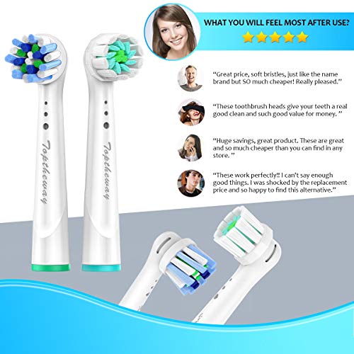 Replacement Brush Heads For Oral B Braun 16 Pack Compatible With Oral B Cross Action Precision Clean 7000 Pro 1000 9600 500 3000 8000 Electric Whitening Toothbrush Heads Pricepulse