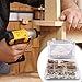 Zinc Plated Crib Screws and Bolts 105 pcs, Hex Drive Socket Cap Furniture Barrel Screws Bolt Nuts