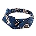 Yeshan Stretch Floral Print Headbands for Women and Girl Bandana/Turban/Headwrap Twist Knot Hairband,pack of 6