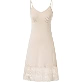 Belle Poque Full Slips for Women Under Dresses Simple Dress Slip Adjustable Spaghetti Strap Cami Dress