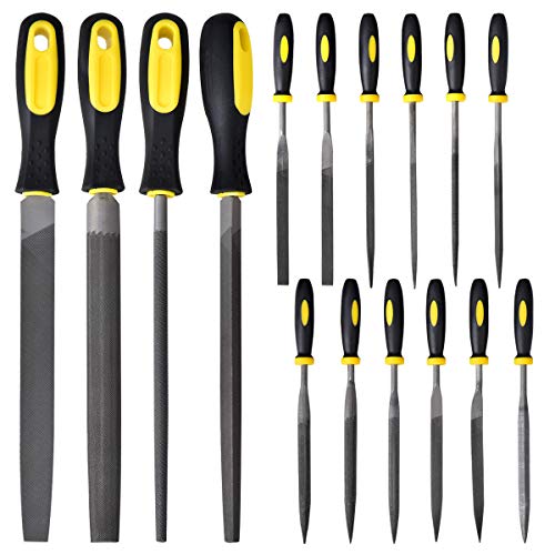 Alloy Steel File Set 16Pcs with Carry Case for for Woodwork and Metal - Thumbnail 2