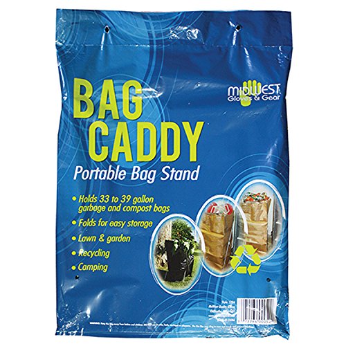 Bag Caddy - Portable Bag Stand for 33 to 39 Gallon Trash Bags, Style 52F6, 2016 Version, 1 Pack