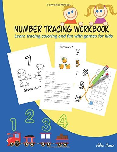 Number Tracing Workbook: Learn number with tracing coloring and fun with game for kids, workbooks for preschoolers,Early Learning Book (Letter tracing workbooks) (Volume 3) Paperback – Large Print, May 13, 2018