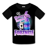 Youth Unisex Kids for-tnite Llama #1 Victory Royale 3D Creative Short Sleeve T-Shirts Tees - XL