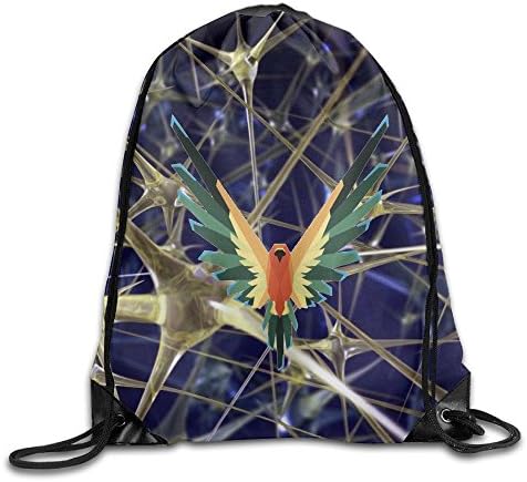 Logan Parrot Paul unique Logo Bag,Sport Gym Sack Drawstring Backpack Bag