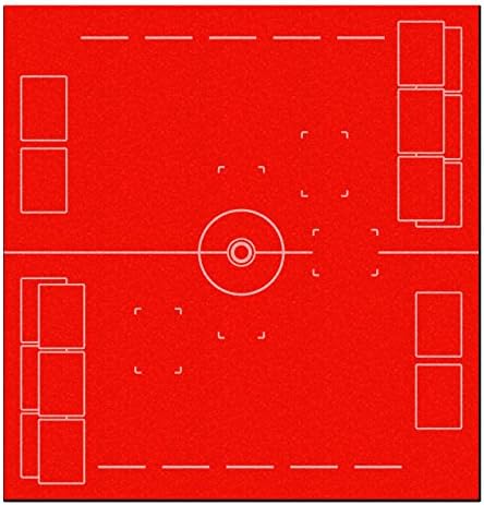 Pokemon TCG Two-Player Battle Mat (25" x 26") (Red)