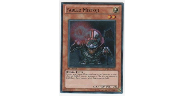 Amazon Com Yu Gi Oh Fabled Miztoji Ha03 En005 Hidden Arsenal 3 1st Edition Super Rare Toys Games