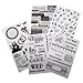 me & my BIG ideas Glitter Sticker Flip Value Pack, Black and White Wedding (GVP-26)