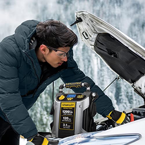 STANLEY J5C09D Digital Portable Power Station Jump Starter 1200 Peak